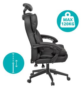 Ředitelská otočná židle LUX, ve více barvách-černá