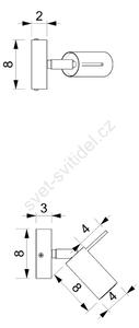 Milagro Nástěnné bodové svítidlo PRESTON 1xGU10/MR11/40W/230V růžová MI1645