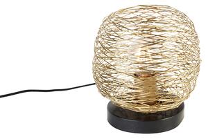 Designová stolní lampa zlatá 20 cm - Sarella