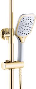 Rea Melia, sprchová souprava s vanovou výlevkou, bílá-zlatá, REA-P2406