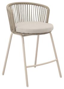 Somcasa Béžová kovová barová židle Pierre 64,5 cm