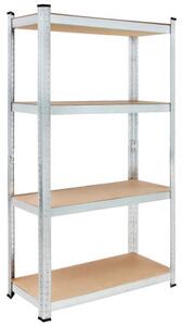 FurniGO Regál 170x75x30 cm - 4 police