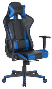 Kancelářská židle GAMER Umělá kůže Tmavě modrá