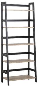 Regál s 5 policemi CROYDON 163 cm Černá