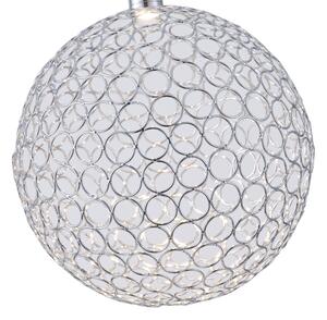 LED Lustr na lanku PERFORATO LED/6,3W/230V 3000K lesklý chrom pr. 25 cm
