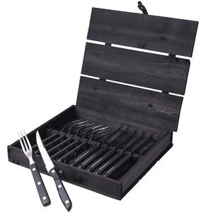 Gense Steakové příbory Old Farmer Black 12 ks