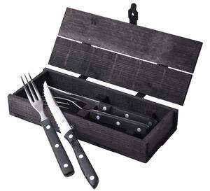 Gense Steakové příbory Old Farmer Black 4 ks