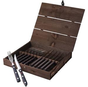 Gense Steakové příbory Old Farmer Classic 12 ks Dřevo/Ocel