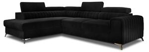 Eltap Rohová sedací souprava Laurence Materiál a barva potahu: Mat Velvet 99 - černá, Orientace: levá