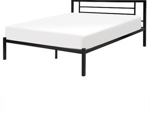 Postel Kov CUSSET 160 x 200 cm Černá