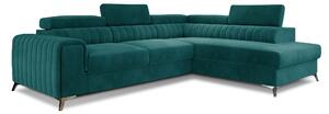 Eltap Rohová sedací souprava Laurence Materiál a barva potahu: Mat Velvet 75 - tmavě zelená, Orientace: pravá