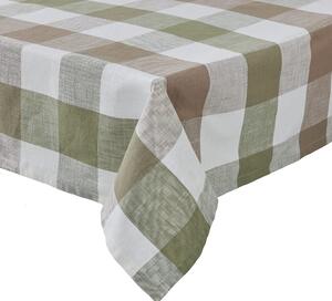 MOUNTAIN LODGE Ubrus 160 x 160 cm - zelená/hnědá