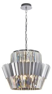 Lustr na řetězu DONNA 12xE14/40W/230V pr. 55 cm matný chrom
