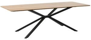 -25 % Dny Marianne - Unique Furniture Černý jídelní stůl Cesura 200 x 100 cm s dubovým dekorem