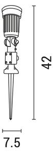 Venkovní lampa 1xE27/15W/230V IP44 černá