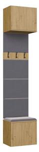 TP Living Předsíňová stěna HAGA 1W 50 cm dub Artisan