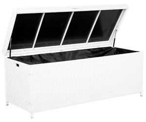 Úložný box MODENA 158 cm 63 cm Umělý ratan Bílá