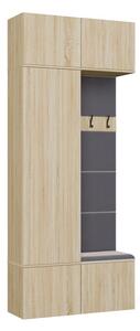 TP Living Předsíňová stěna Haga 1Sz1W 100 cm dub Sonoma