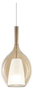 Ideal Lux - Lustr na lanku KALIQUE 1xE27/42W/230V pr. 18 cm kouřová béžová