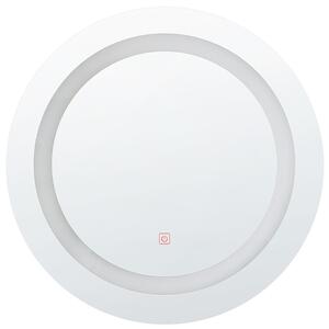 LED koupelnové zrcadlo SELUNE 58 cm 58 cm Stříbrná