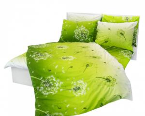 Stanex povlečení bavlna Pampeliška zelená (LS295) 140x220+70x90 cm prodloužená