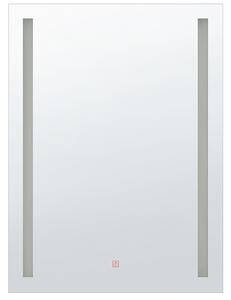 LED koupelnové zrcadlo MARTINET 70 cm 90 cm Stříbrná
