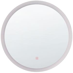 LED koupelnové zrcadlo YSER 58 cm 58 cm Stříbrná