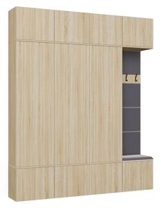 TP Living Předsíňová stěna Haga 3Sz1W 200 cm dub Sonoma