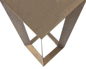 Hoorns Mosazný kovový odkládací stolek Platon 25 x25 cm