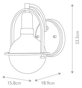 Quintiesse QN-SOMERSET1-C-HB - Nástěnná lampa SOMERSET 1xE27/60W/230V zlatá