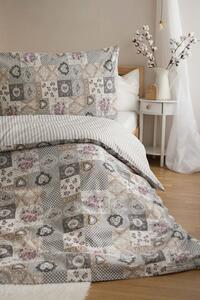 Jerry Fabrics s. r. o. Povlečení BAVLNA 140x200+70x90 - Patchwork šedý