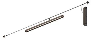 Linealight Venkovní LED stropní osvětlení Lira_Cable, d.92,4cm, 31W, IP65 Barva: Hnědá