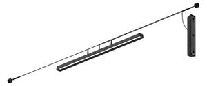 Linealight Venkovní LED stropní osvětlení Lira_Cable, d.92,4cm, 31W, IP65 Barva: Černá