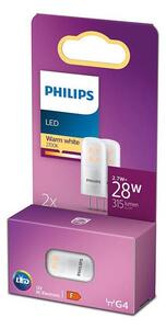 SADA 2x LED Žárovka Philips G4/2,7W/12V 2700K