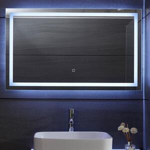 80778 Aquamarin Koupelnové zrcadlo s LED osvětlením, 100 x 60 cm