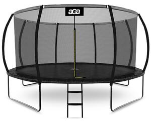 Trampolína Aga 430 cm Černá + ochranná síť + žebřík