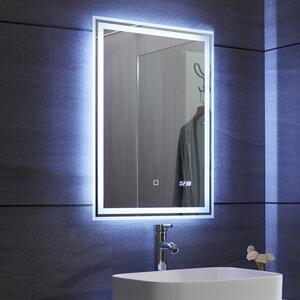 Aquamarin zrcadlo s LED osvětlením, 50 x 70 cm