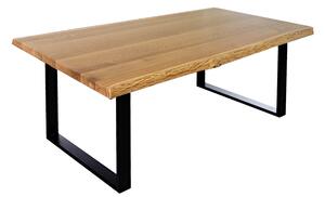 Moderní stoly Konferenční stolek BOLZANO masiv dub/ocel