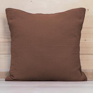 Biante Mušelínový povlak na polštář MSN-075 Hnědý 30 x 50 cm