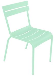 Opálově zelená kovová zahradní židle Fermob Luxembourg