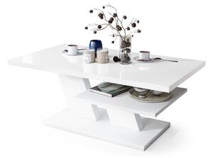 CLIFF bílý lesk / bílý, konferenční stolek