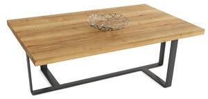 Moderní stoly Konferenční stolek NOVARA masiv dub/ocel