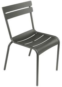 Šedozelená kovová zahradní židle Fermob Luxembourg