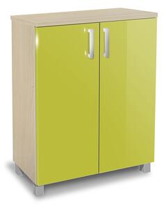 Koupelnová skříňka K2 barva skříňky: akát, barva dvířek: lemon lesk