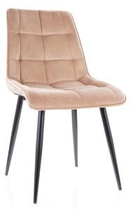 Jídelní židle CHIP Velvet, 50x88x43, bluvel 78/chrom