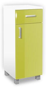 Koupelnová skříňka K26 barva skříňky: bílá 113, barva dvířek: lemon lesk