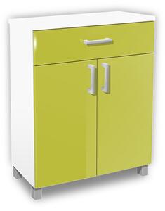 Koupelnová skříňka K24 barva skříňky: bílá 113, barva dvířek: lemon lesk