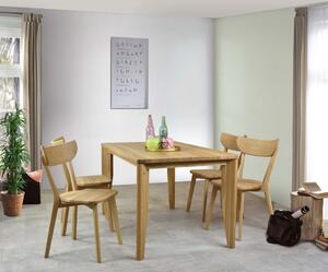 Sestava stůl 140 x 80 a židle z masivu dub