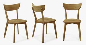Moderní židle dub Eva, sedák dřevo dub