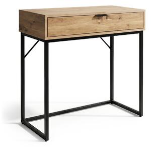 Ak furniture Konzolový stolek Modena 80 cm černý/dub Artisan